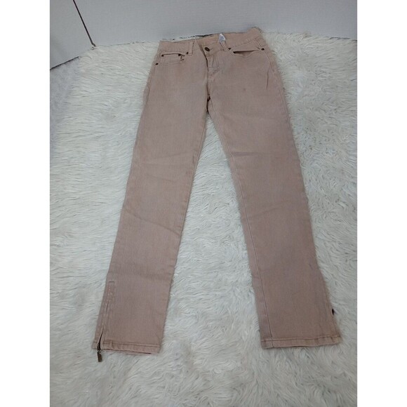 DG2 By Diane Gilman  Stretch 5 Pocket Skinny Jean Camel Size 2 - Picture 2 of 11